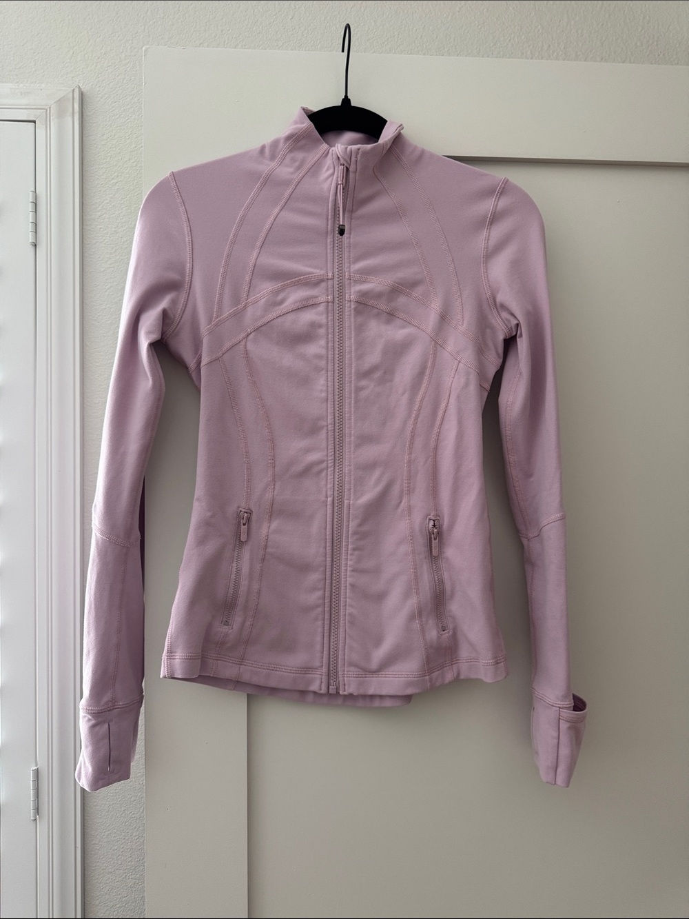lululemon athletica Light Pink Zip-Up Bomber Jacket